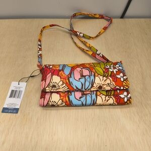 Vera Bradley Wallet Crossbody Midday Garden New With Tags Ultralight